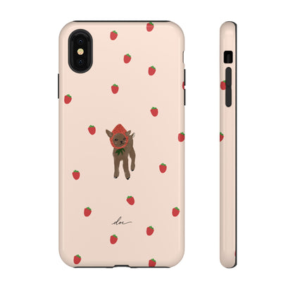 Strawberry Fawn iPhone Case
