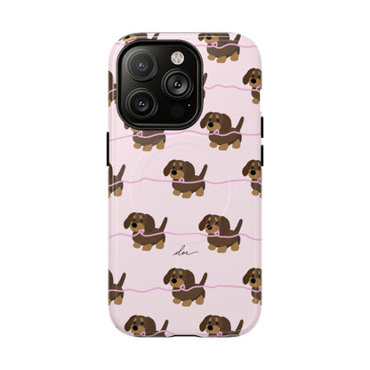 Pink Dachshunds Magsafe Case
