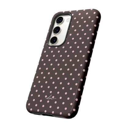 Brown Polka Dot Samsung Case