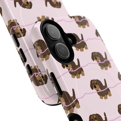 Pink Dachshunds Magsafe Case