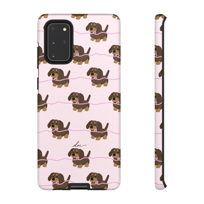 Pink Dachshund Samsung Case