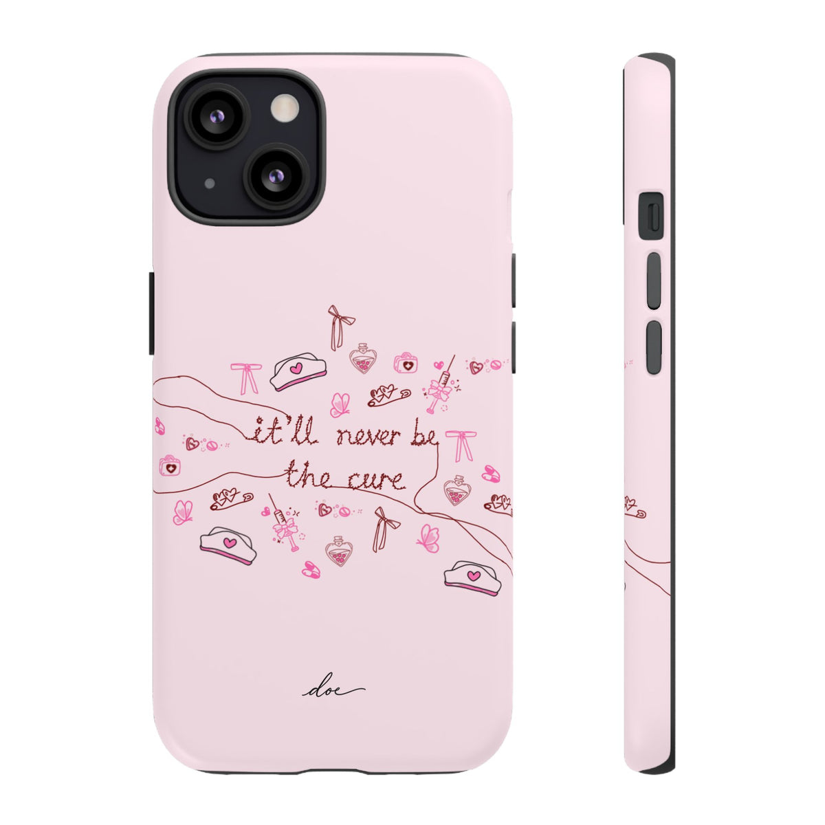 Never The Cure iPhone Case