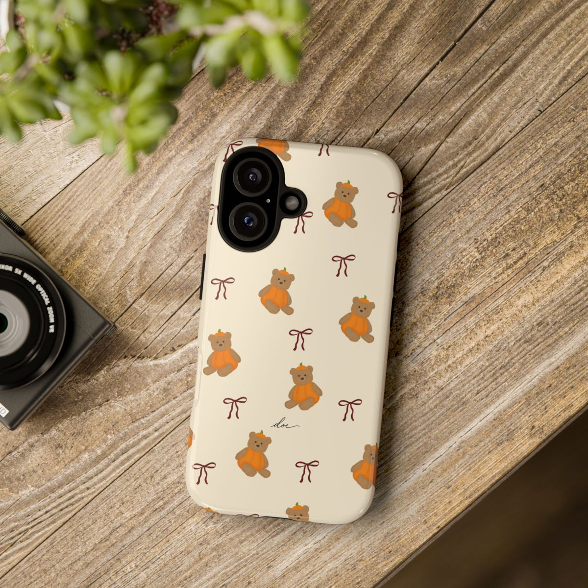 Pumpkin Bows iPhone Case