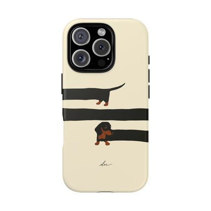 Stretchy The Dachshund iPhone Case