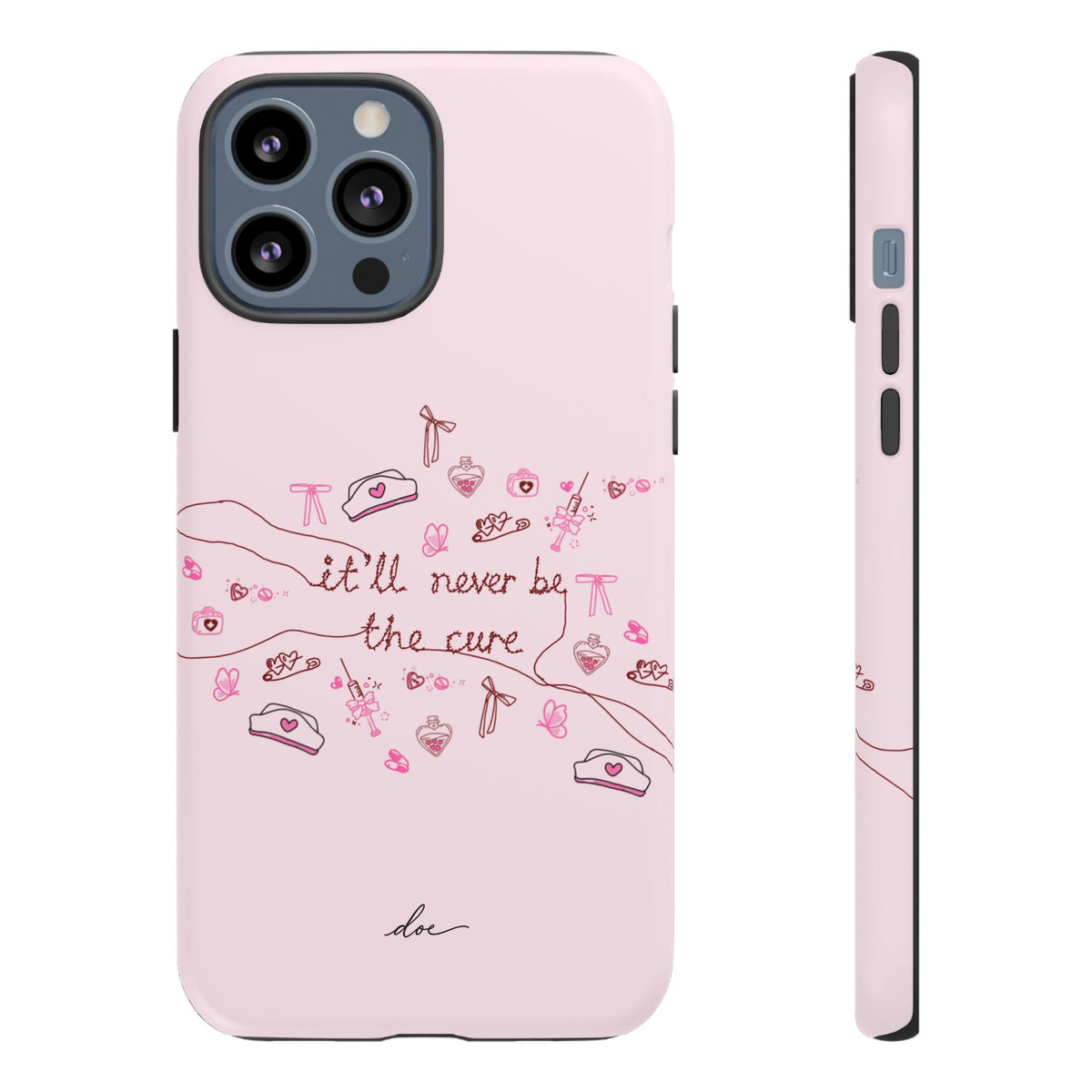 Never The Cure iPhone Case