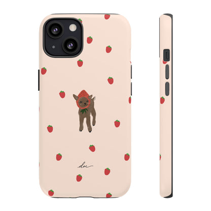 Strawberry Fawn iPhone Case