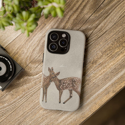 Deer Duo iPhone Case