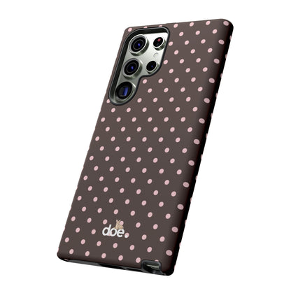 Brown Polka Dot Samsung Case