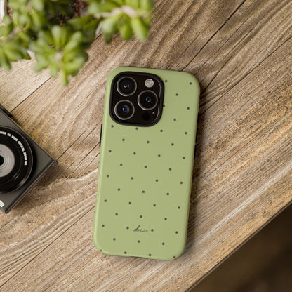 Polka Greens iPhone Case