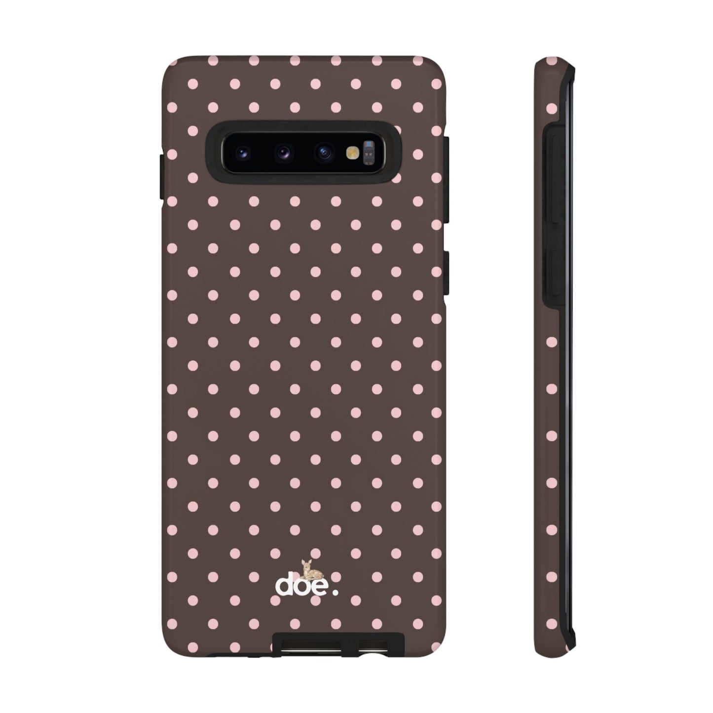 Brown Polka Dot Samsung Case