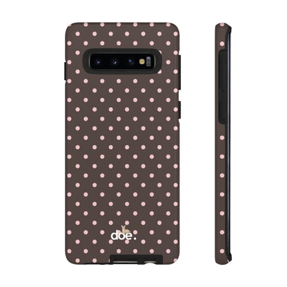 Brown Polka Dot Samsung Case