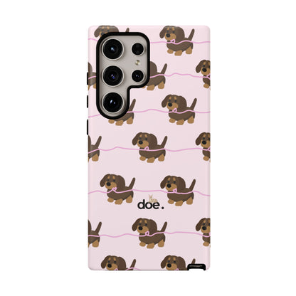 Pink Dachshund Samsung Case