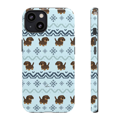 Christmas Dachshunds iPhone Case