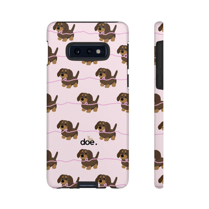 Pink Dachshund Samsung Case