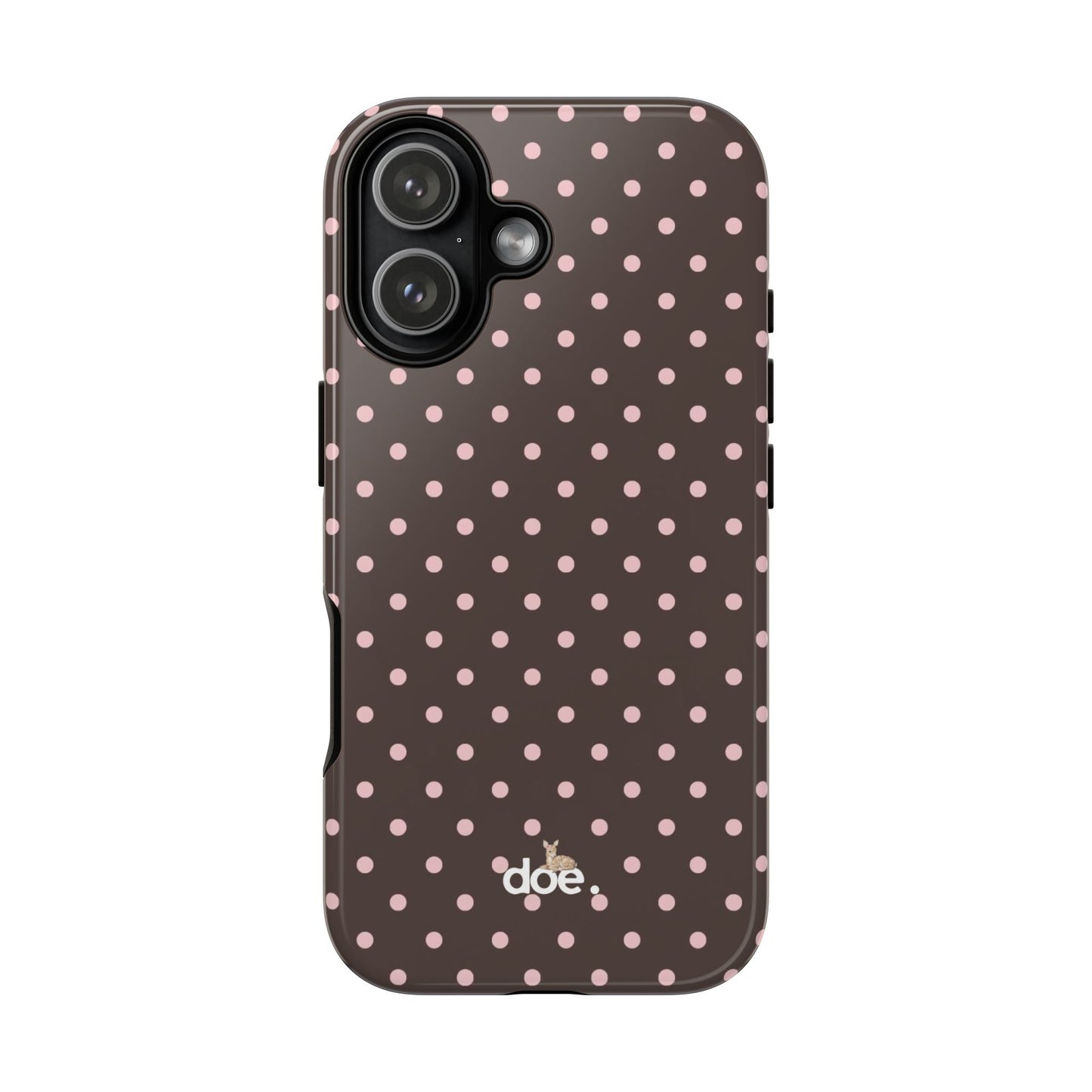 Brown Polka Dot iPhone Case