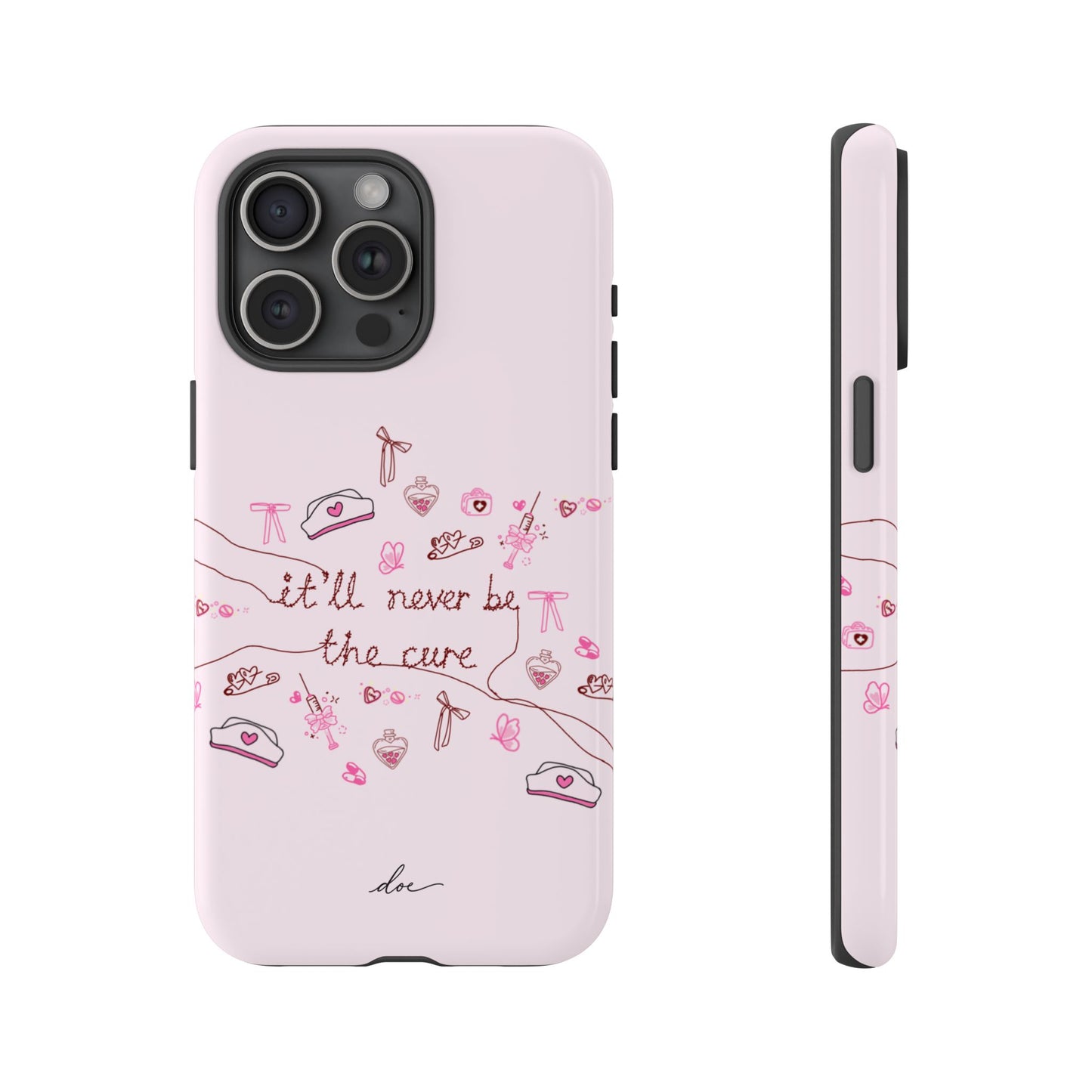 Never The Cure iPhone Case