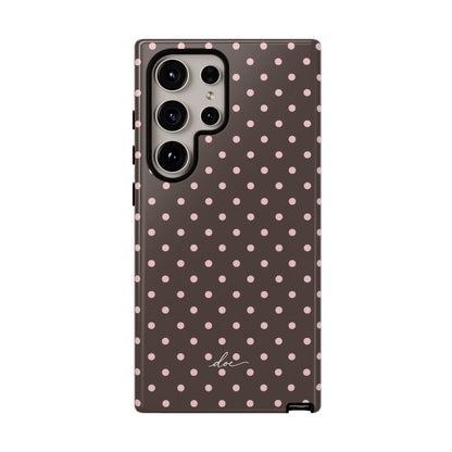 Brown Polka Dot Samsung Case