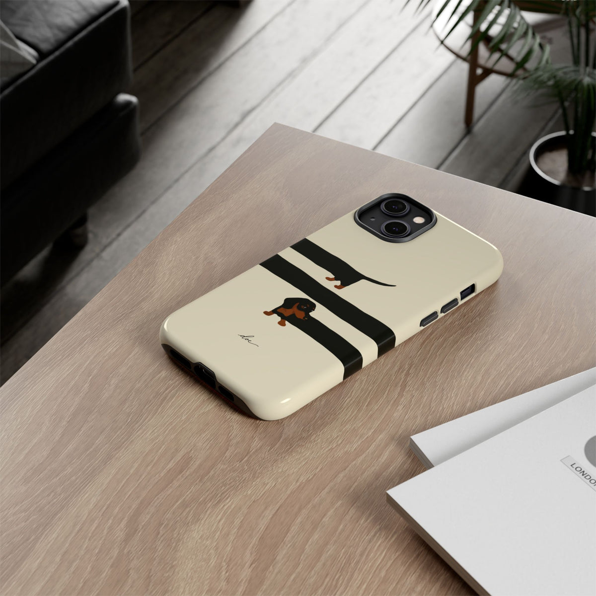 Stretchy The Dachshund iPhone Case