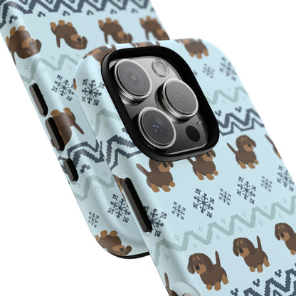 Christmas Dachshunds iPhone Case