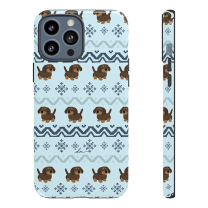 Christmas Dachshunds iPhone Case