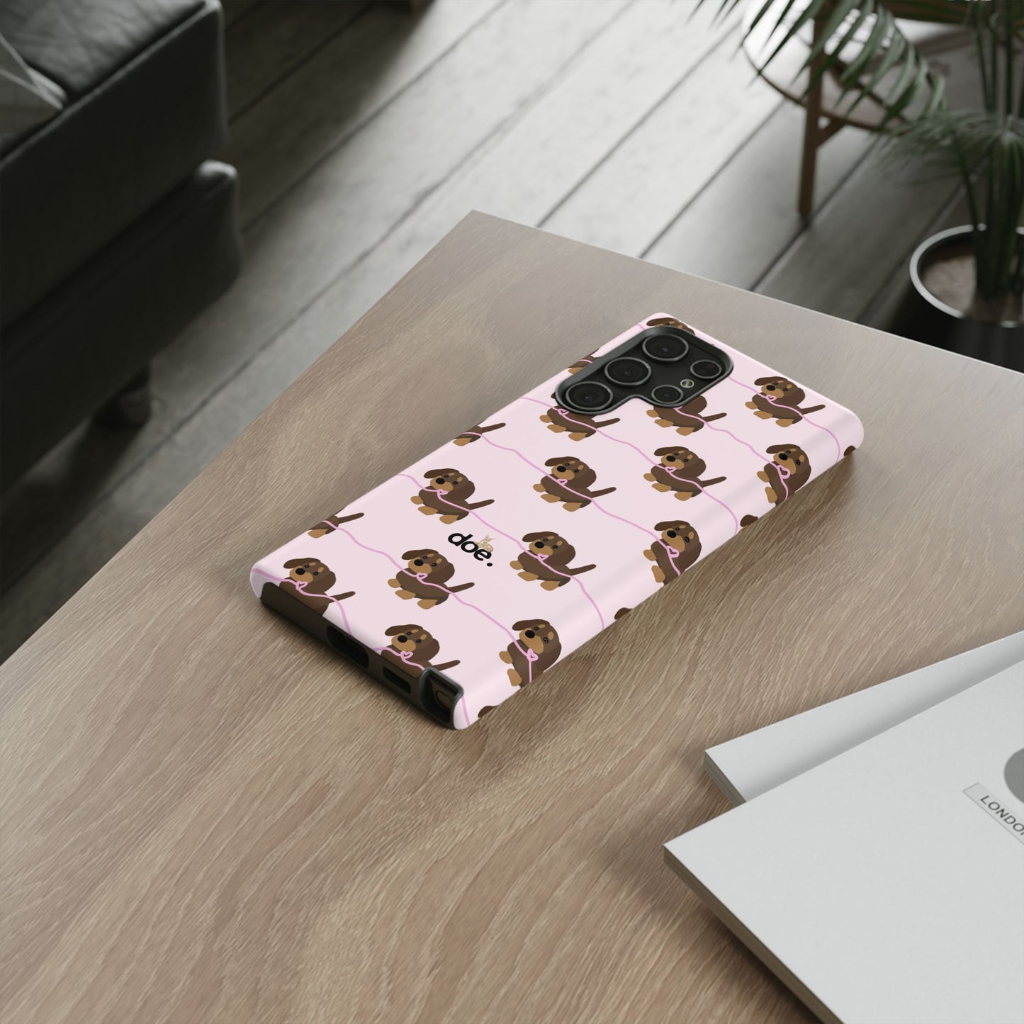 Pink Dachshund Samsung Case