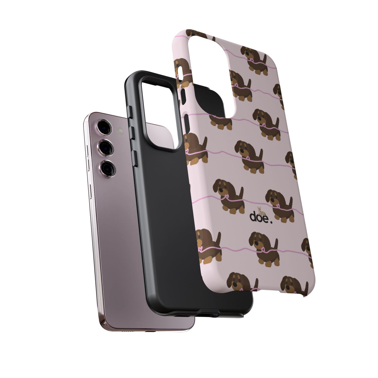 Pink Dachshund Samsung Case