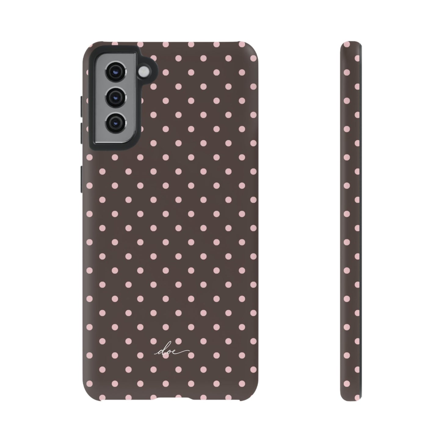 Brown Polka Dot Samsung Case
