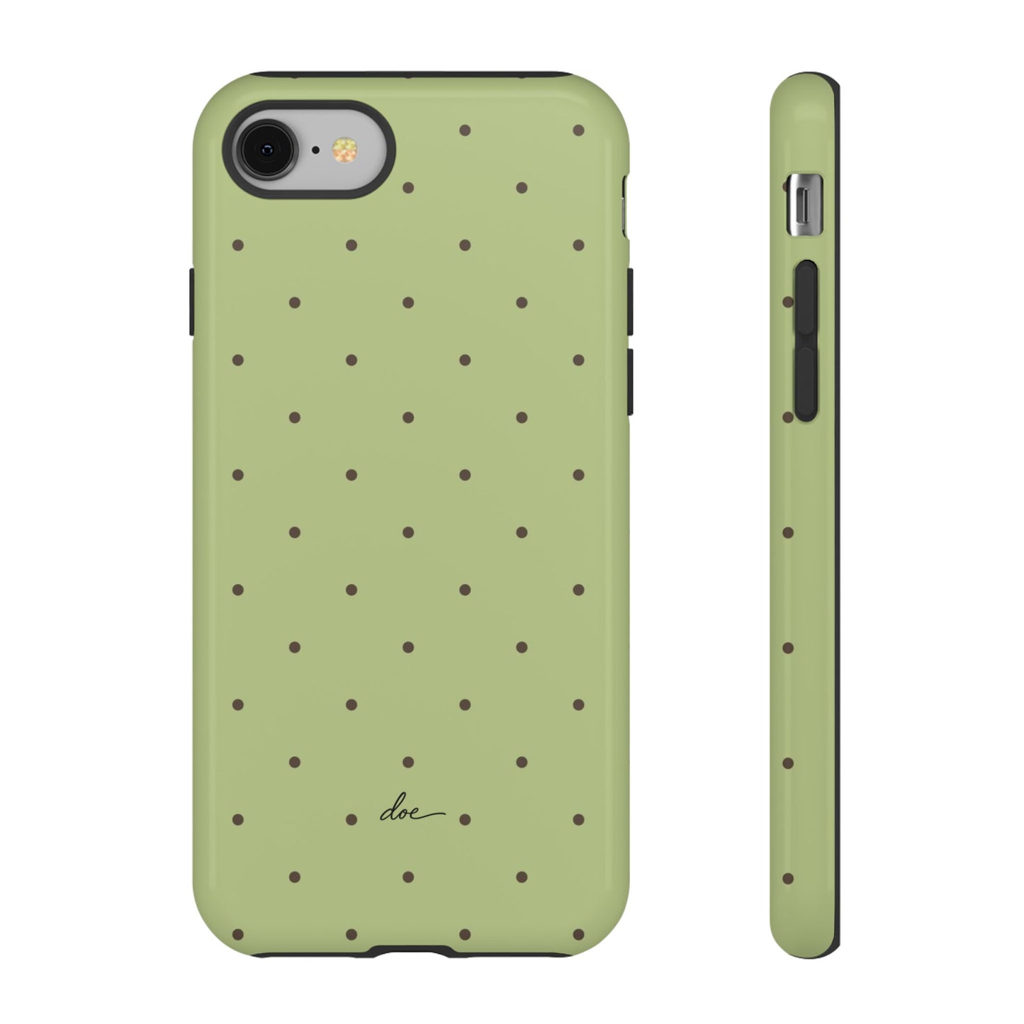Polka Greens iPhone Case