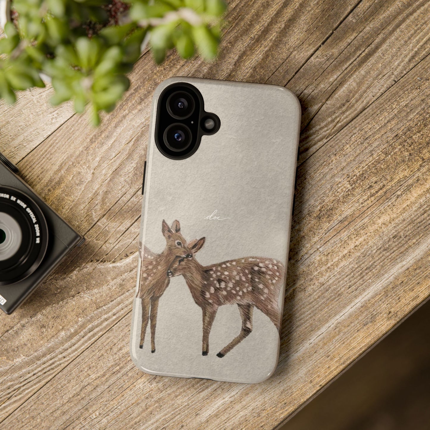 Deer Duo iPhone Case