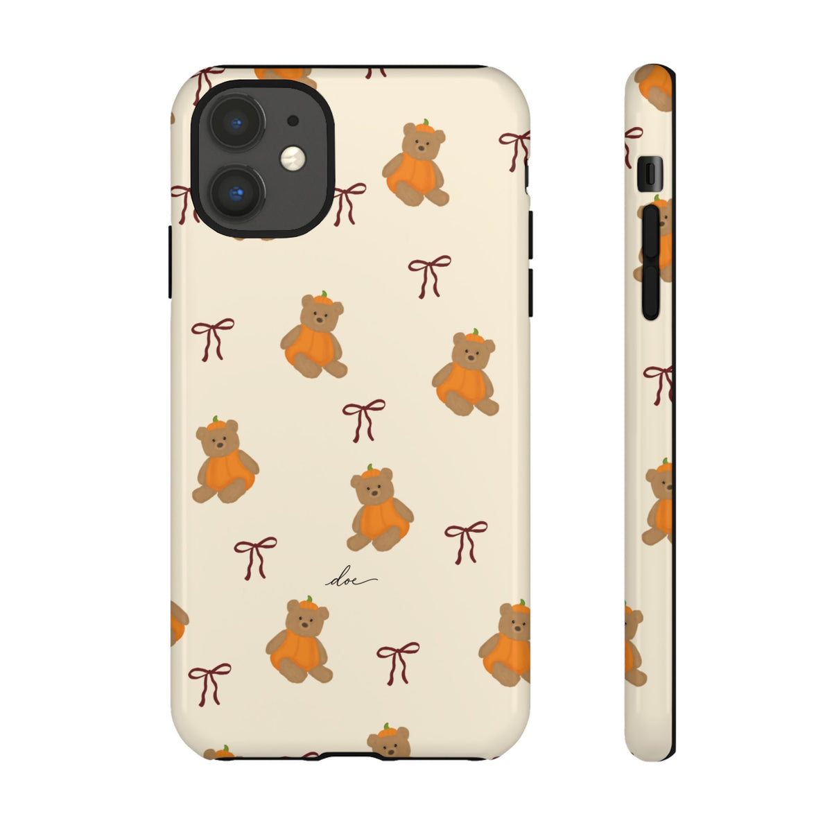 Pumpkin Bows iPhone Case