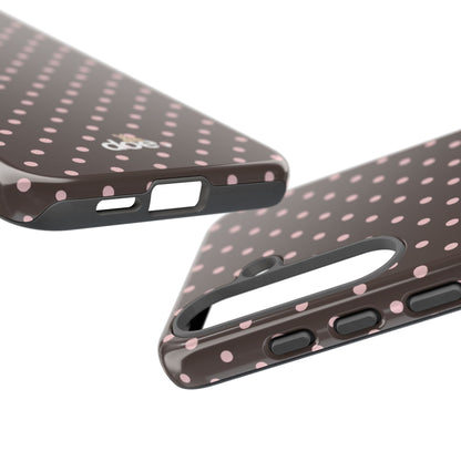 Brown Polka Dot Samsung Case
