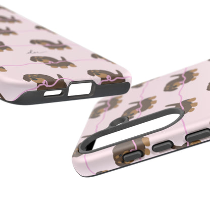 Pink Dachshund Samsung Case