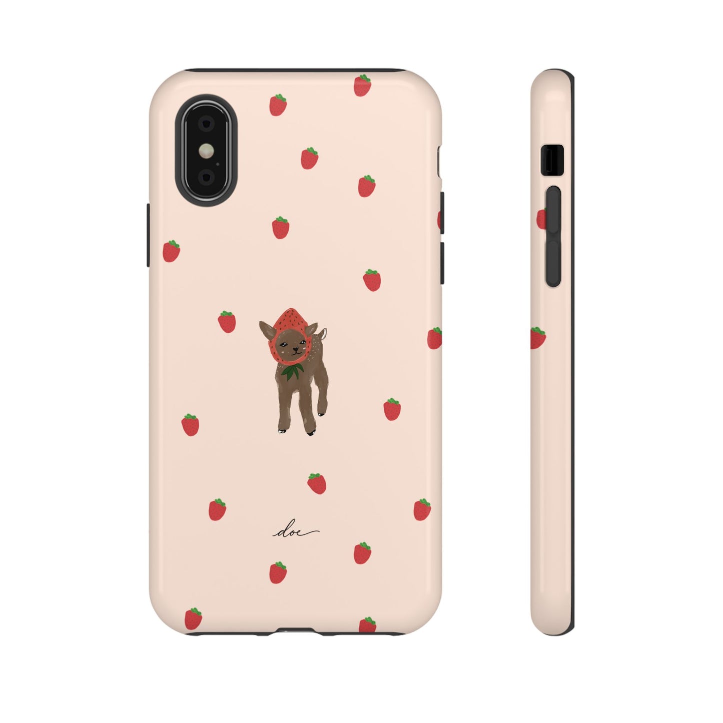Strawberry Fawn iPhone Case