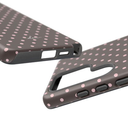 Brown Polka Dot Samsung Case