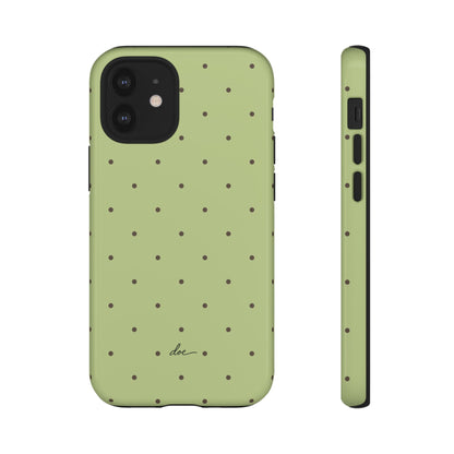 Polka Greens iPhone Case