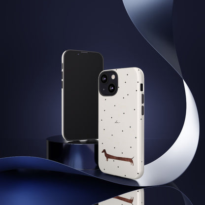 Polka Dachshund iPhone Case