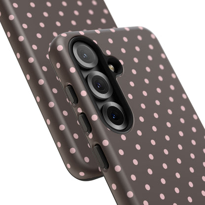 Brown Polka Dot Samsung Case
