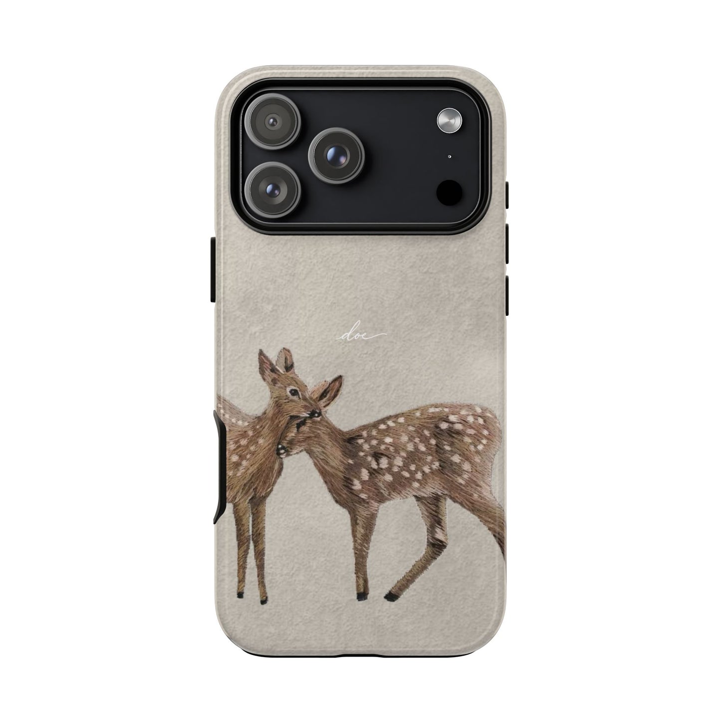 Deer Duo iPhone Case