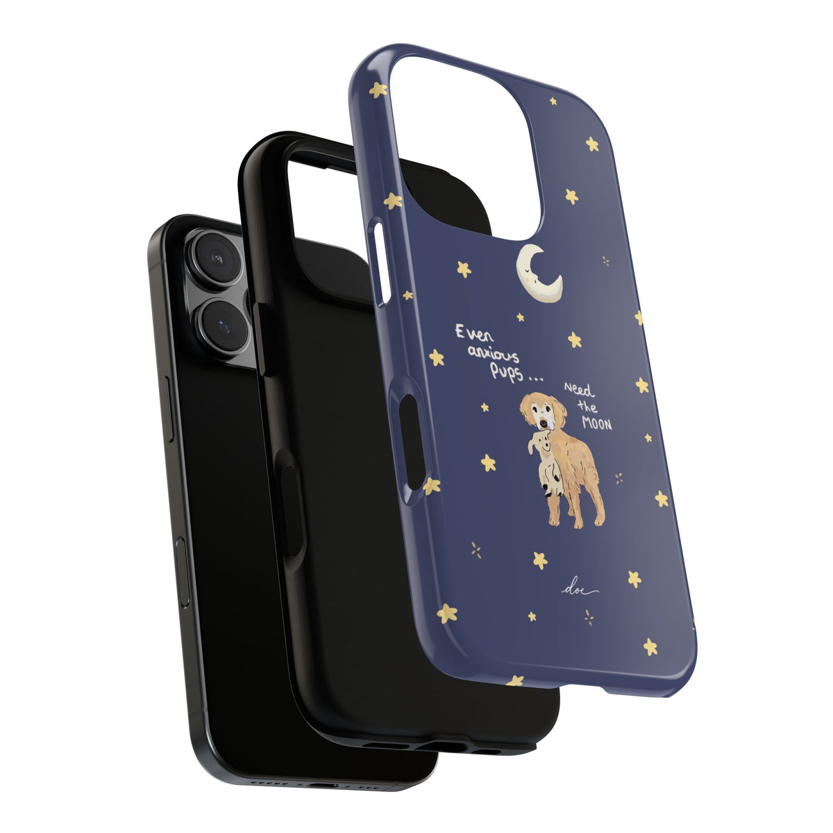 Anxious Pup iPhone Case