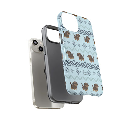 Christmas Dachshunds iPhone Case
