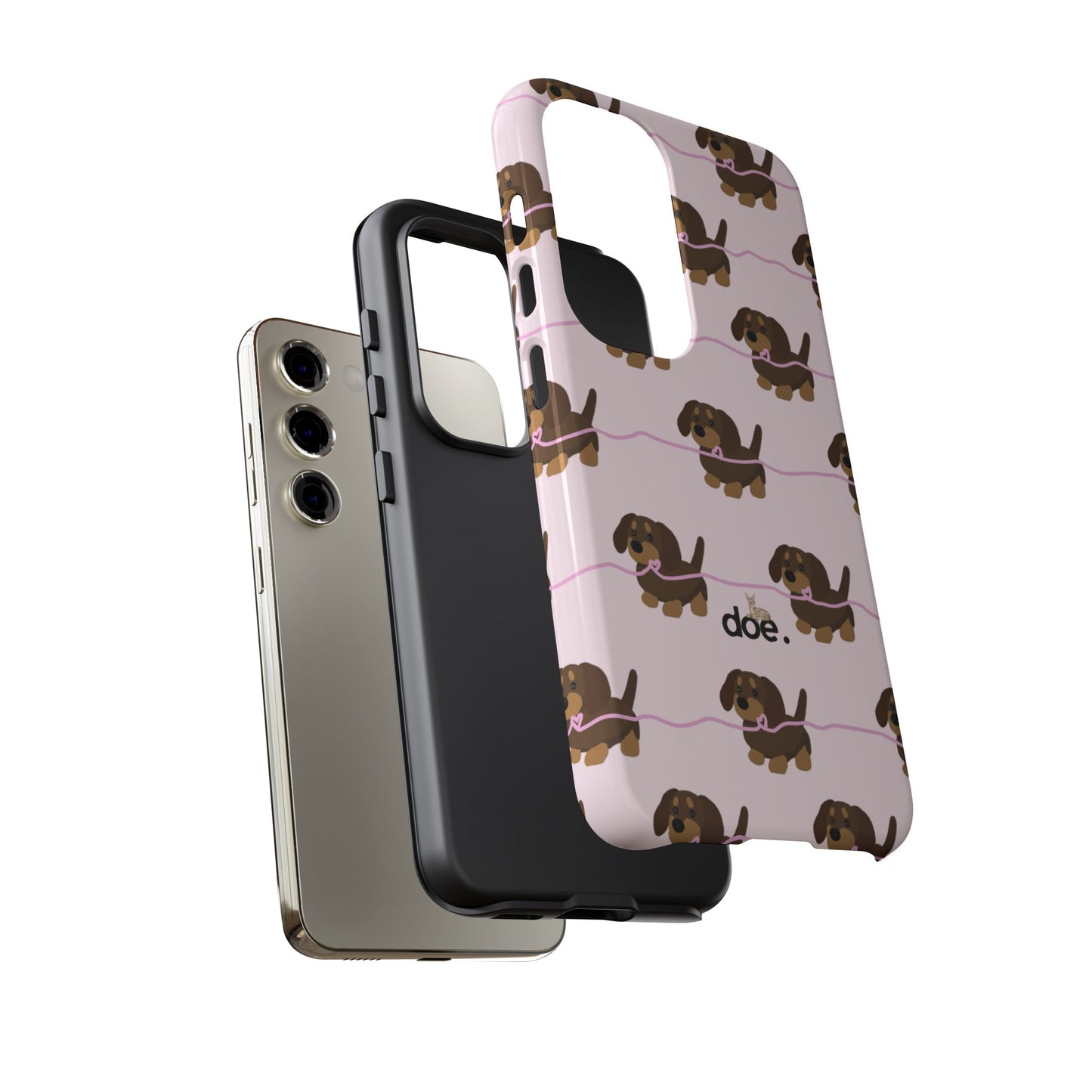 Pink Dachshund Samsung Case