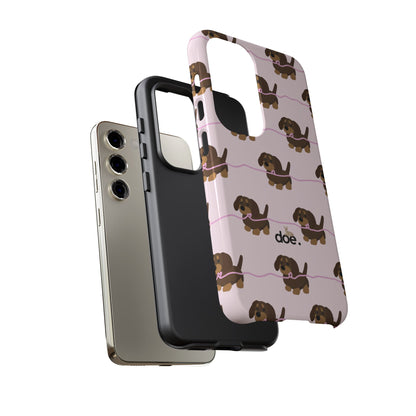 Pink Dachshund Samsung Case