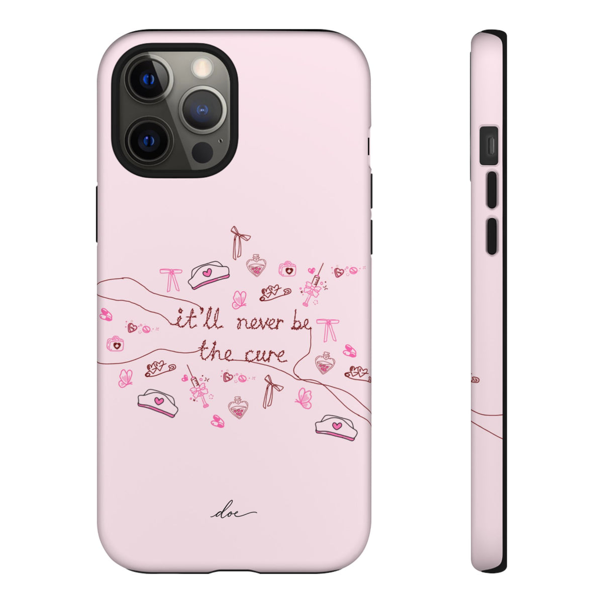 Never The Cure iPhone Case