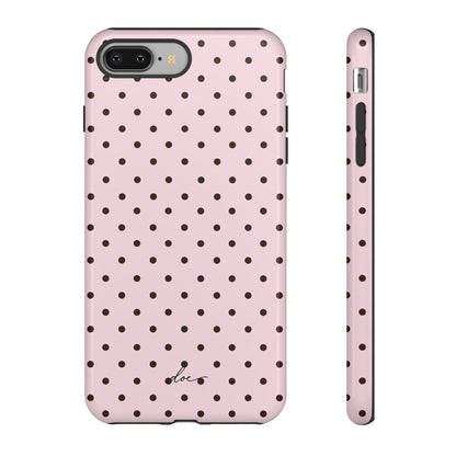 Pink Polka Dot iPhone Case