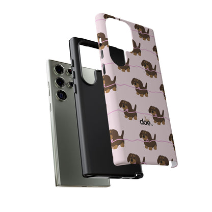 Pink Dachshund Samsung Case