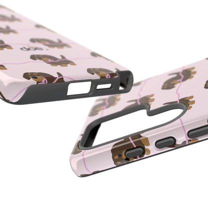 Pink Dachshund Samsung Case