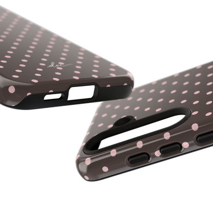 Brown Polka Dot Samsung Case