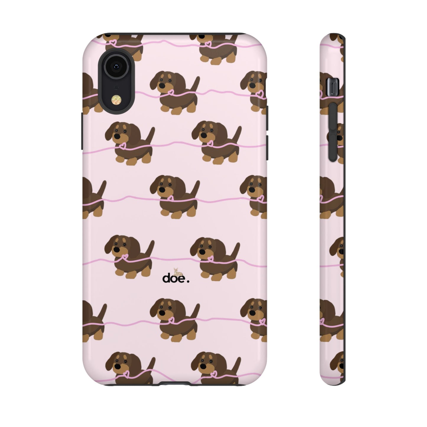 Pink Dachshunds iPhone Case