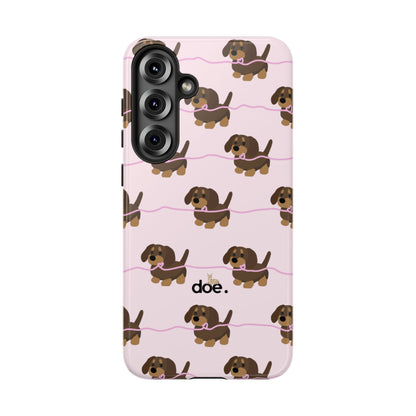 Pink Dachshund Samsung Case