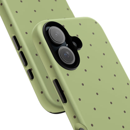 Polka Greens iPhone Case